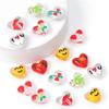 2Pcs Resin Love Heart Beads Cherry Christmas Tree Charms For DIY Necklace Bracelet Earrings Jewelry Making Craft Accessories