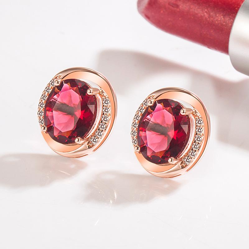 New 925 Sterling Silver Earrings Fashion AAA Zircon For Women Exquisite Student Girlfriend Jewelry Accessories Wedding Party