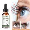 Масло для роста ресниц Масло для роста бровей Натуральное касторовое эфирное масло Эссенция против алопеции Сыворотка для ресниц