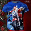 Christmas T-Shirt Santa Claus Print Short Sleeve Men T-Shirt Festival Clothing Casual Tops Loose Oversized T Shirts For Men Tees