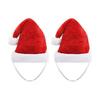 Pet Santa Hat Red Fleece Santa Claus Hat Dog Cat Dress-up Costume for Puppy Kitten Small Cats Dogs Holiday Cosplay Accessory
