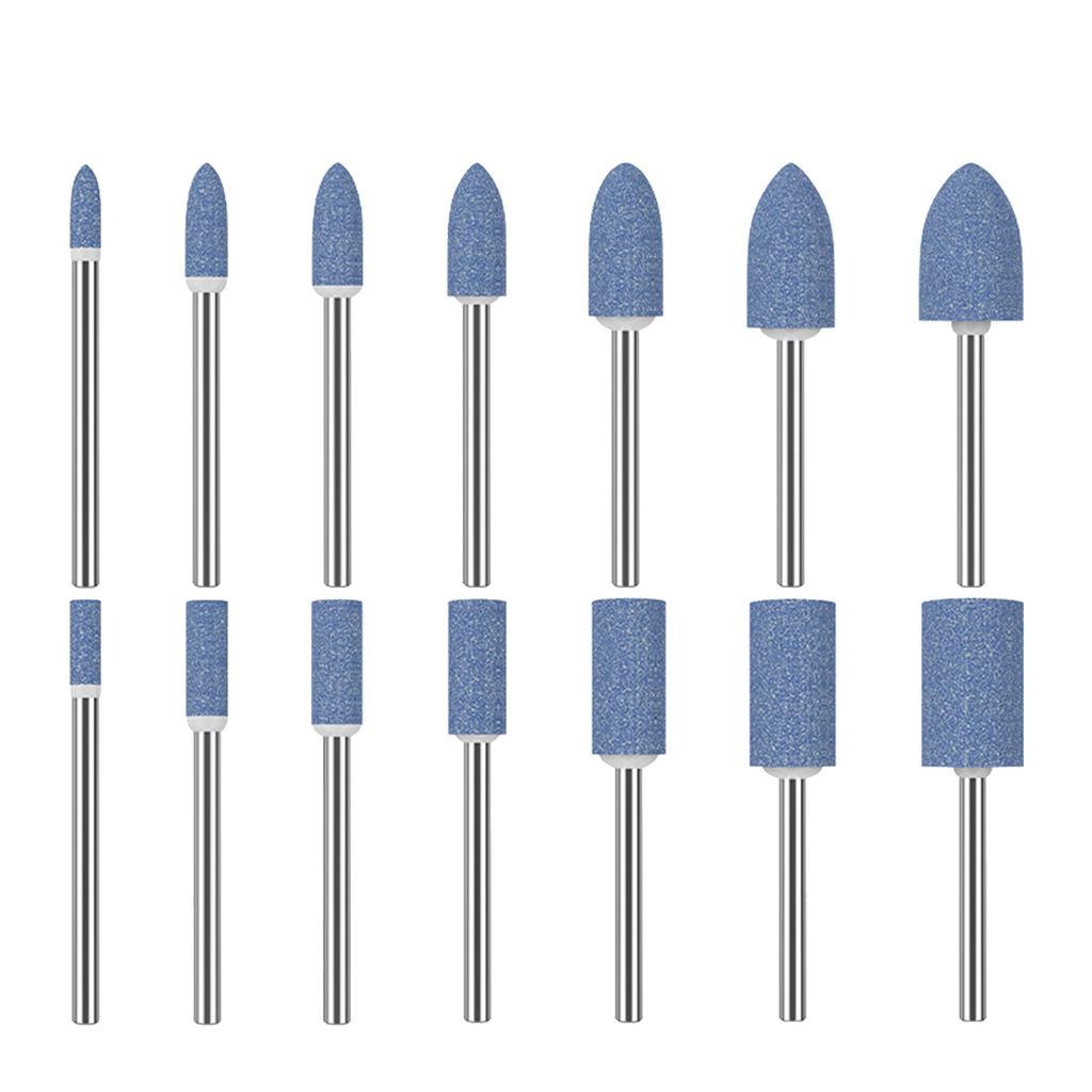 Премиальная абразивная шлифовальная головка для полировки металла и камня с прочным хвостовиком 3 мм, насадка для роторного инструмента