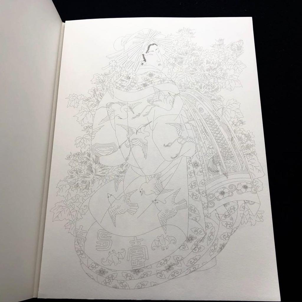 [ИСПОЛЬЗУЕТСЯ] Кацусика Хокусай/Кимоно красота живопись раскраска набор из 2 книг "ХОКУСАЙ" "КИМОНО"