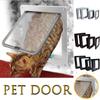 Dog Door ABS Material Plastic Door Opening Installation
