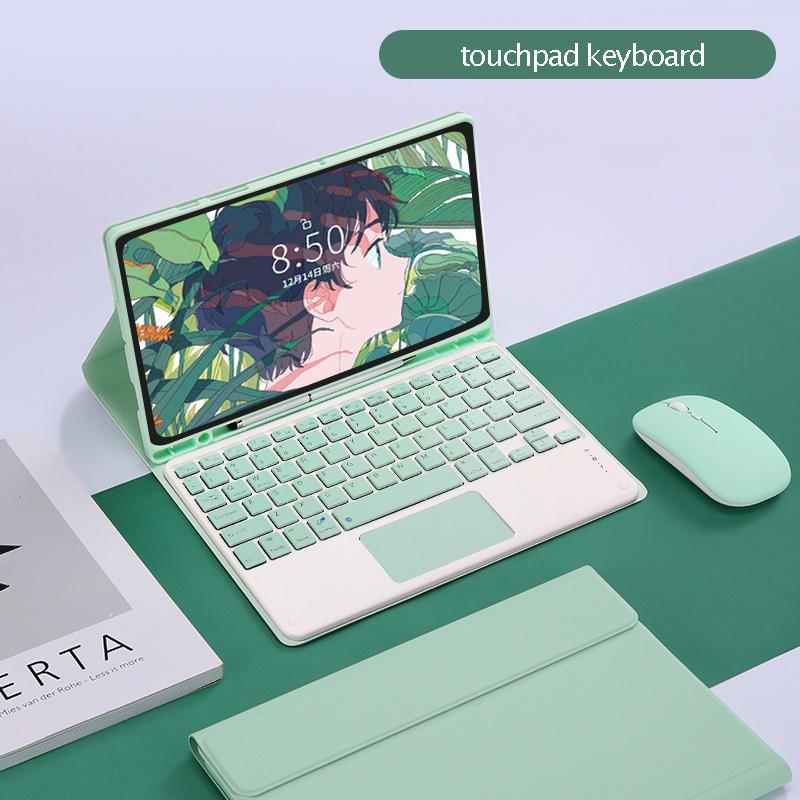 Bluetooth Wireless Keyboard for Xiaomi Pad 5/6 Pro Redmi Pad 10.6 SE Silicone Protection Cover Leather Flip Case