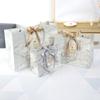 Large Capacity Gift Bag Multi-size Handhold Paper Bag Creative Marble Pattern Paper Bag  Shopping