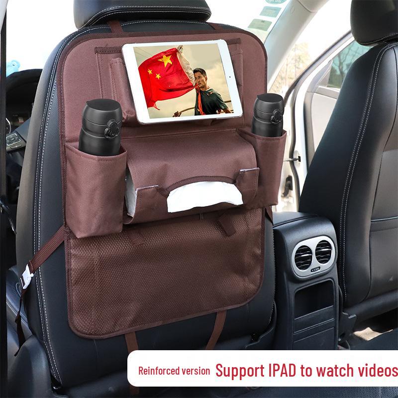 Children's Multifunctional Car Seat Organizer with Touch Screen Compartment