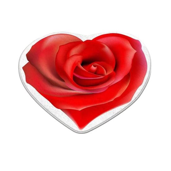 3D Цветочный Ковер Абсорбирующий Быстросохнущий Неправильной Формы Плюшевый Цветочный Напольный Коврик Моющийся Нескользящий Ковер для Гостиной Спальни Ванной Комнаты Кухни Декоративный