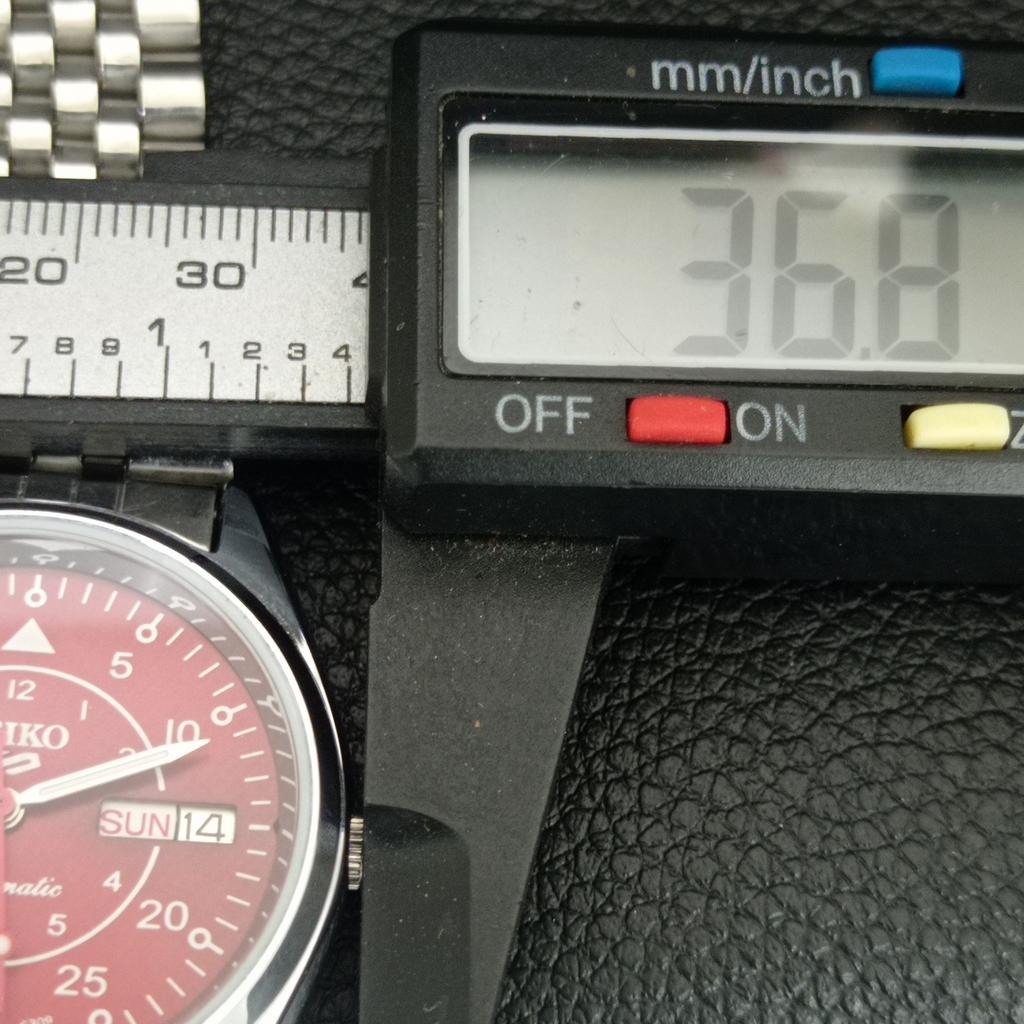 ВИНТАЖНЫЕ АВТОМАТИЧЕСКИЕ SEIKO 5 6309A ВОССТАНОВЛЕННЫЕ ЯПОНСКИЕ МУЖСКИЕ ЧАСЫ С КРАСНЫМ ЦИФЕРБЛАТОМ a444658-1