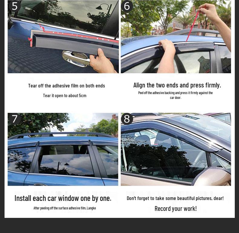 JAC Jiayue X7 Sun & Rain Guards: Window Shields & Rainproof Strips for Exterior Accessories.