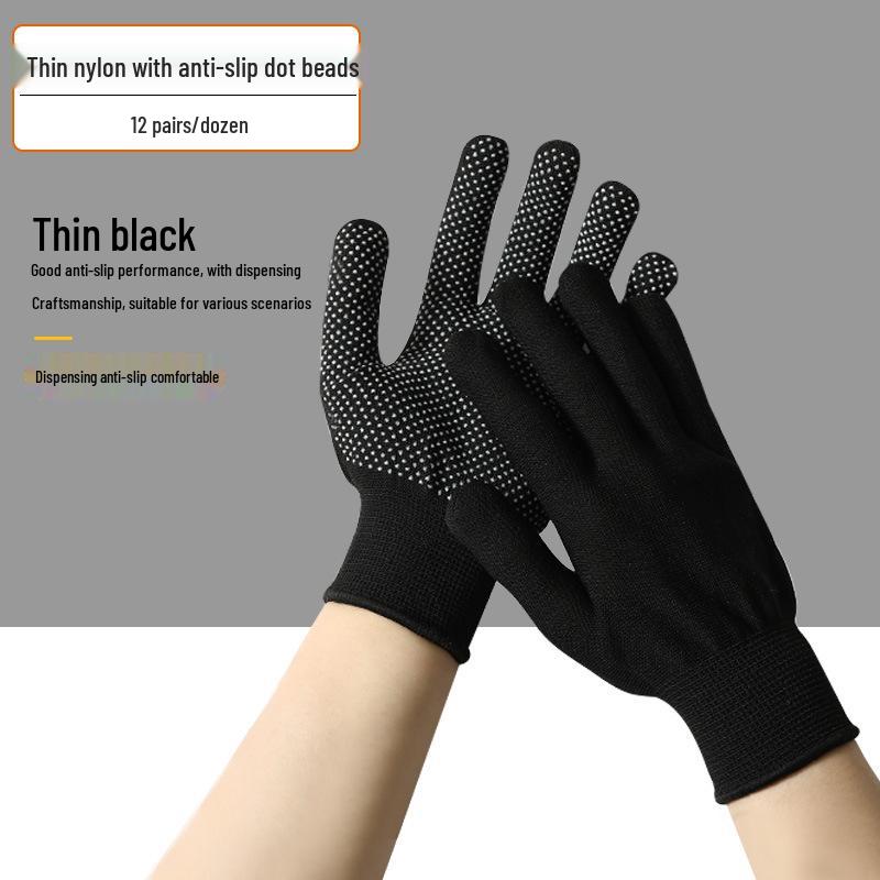 Durable Non-Slip Cotton Work Gloves for Men and Women