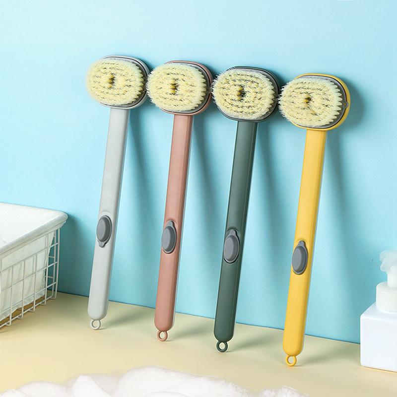 Многофункциональная съемная щетка для ванны, задняя часть тела, губка для душа, скруббер, щетки с ручкой, массажер, щетка для ванной комнаты