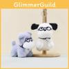 And Playful Stylish Plush Dog Keychain With Glasses Ideal For Personalizing Bags Keys And