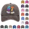 Бейсболка из стираного хлопка с принтом, состаренная, мягкий верх, джинсовая шляпа для мужчин, европейская и американская ретро-шляпа