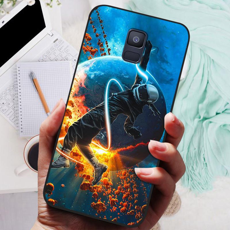 Для Samsung Galaxy A8 Plus 2018 Чехол Черная Крышка Лев Волк Силиконовые Мягкие Задние Чехлы Для Samsung A8 2018 A530 A530F Чехол для телефона