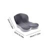 Ergonomic Seat Cushion With Zipper Breathable Slow Rebound Lumbar Support Memory Foam Pillows For Women Men Drivers Home Living