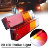 20 Led Tail Light Car Truck Trailer Stop Rear Reverse Turn Indicator Lamp Light