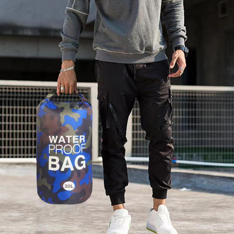 Камуфляжная водонепроницаемая сумка для дрифта: Универсальная одинарная/двойная лямка, большая вместимость, легкая сумка для хранения пляжных и плавательных принадлежностей