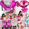 Розовые воздушные шары для девочек, воздушные шары на день рождения для девочек, принадлежности для вечеринки по случаю дня рождения принцессы, ярко-розовый набор воздушных шаров на высоких каблуках для вечеринки по случаю дня рождения девочки