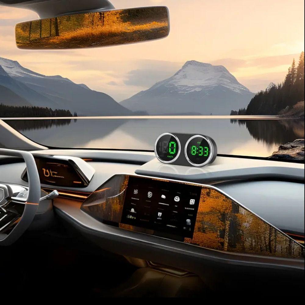 7 Color Switching GPS Car Digital Speedometer 2in1 Vehicle Speed Meter Tachometer