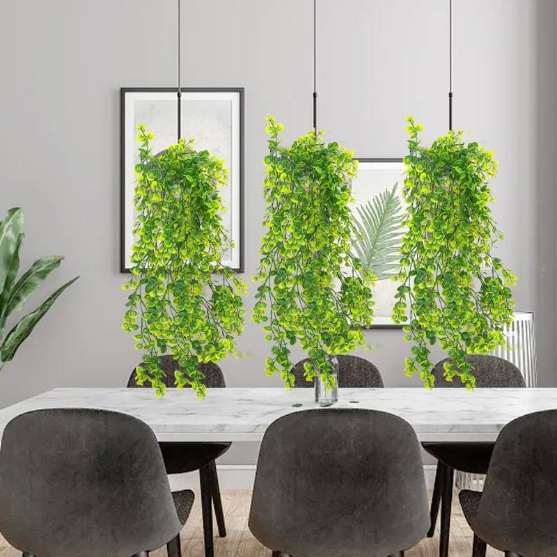 5/1 шт искусственные цветочные лозы имитируют зеленые растения настенные украшения наружное украшение сада свадебный декор своими руками эвкалиптовые растения