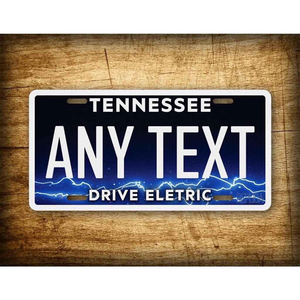 Personalized Tennessee Electric Custom Text Sign Metal Wall Decor Waterproof