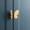 Dresser Cabinet Pulls Gold Color Pull Handle Drawer Handles Butterfly Door Knob Furniture Hardware