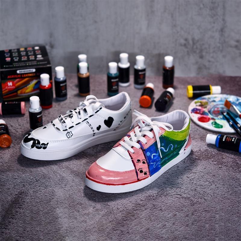 Высококачественная акриловая краска 30 мл/бутылка, цвета, краситель, краска для ткани, одежды, покраска кожи, пигментное граффити своими руками