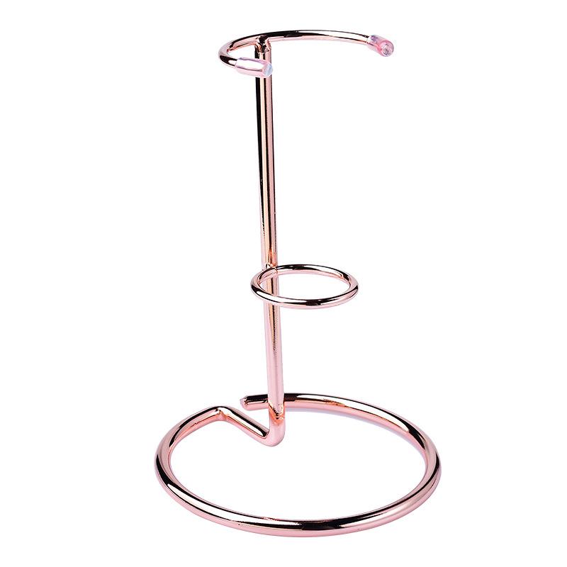 Hexagonal Crystal Scepter Display Stand with Iron Art Design