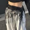 Versatile Belly Dance Waist Chain Tassel Triangular Scarf Waist Belt Jazz Dance Accessories Indian Dance Holiday Fart Curtain