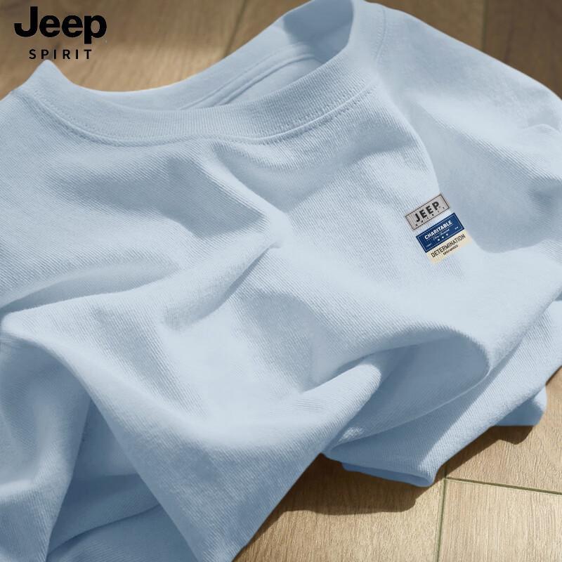 Мужская футболка с коротким рукавом Jeep Spirit из чистого хлопка