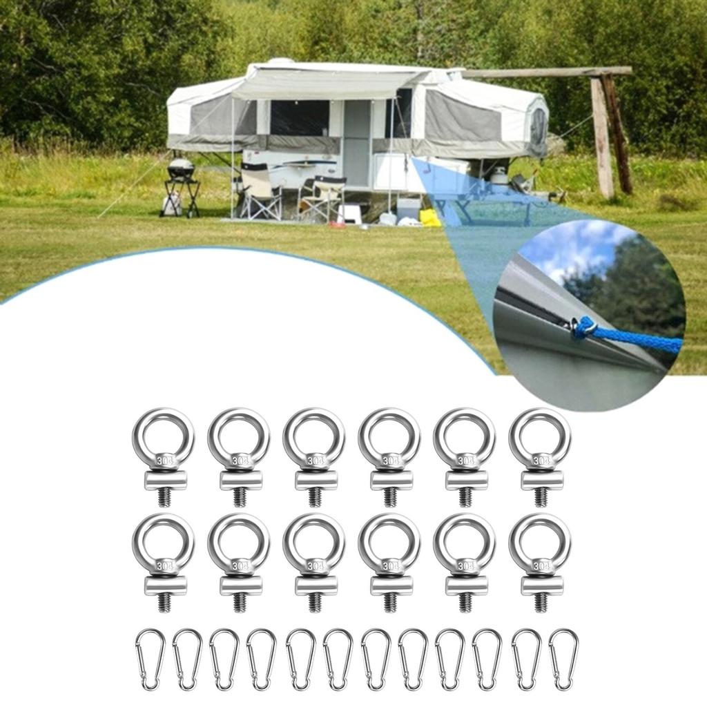 Стопоры для тента, 4 мм, упоры для тента, аксессуары, оборудование, кемпер, палатка для кемпинга, дом на колесах, крючки для тентов