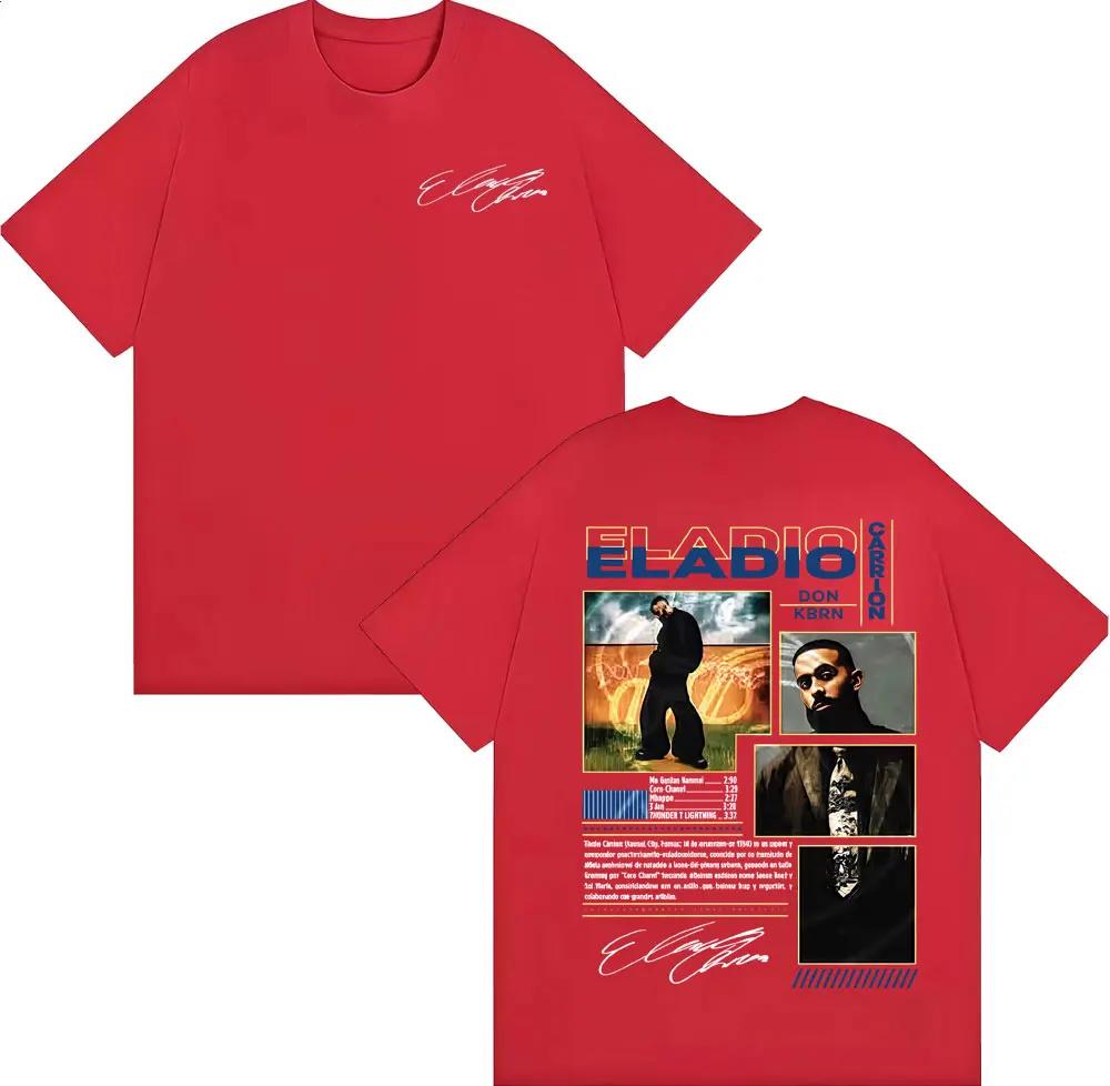 Rapper Eladio Carrion Don Kbrn Album  Merch Tshirts Unisex Women Fashion Trend Gothic Tshirt High Quality Cotton T Shirt
