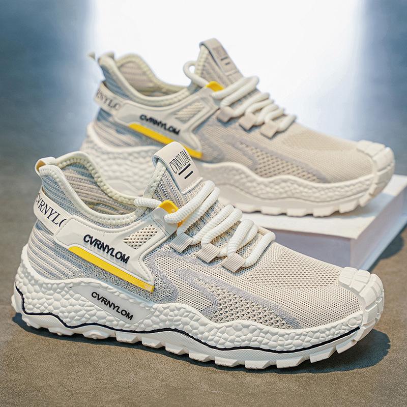 2026 Summer New Men Breathable Air Mesh Sneakers Fashion Thick Sole Casual Sports Shoes Male Comfortable Walking Shoes for Man