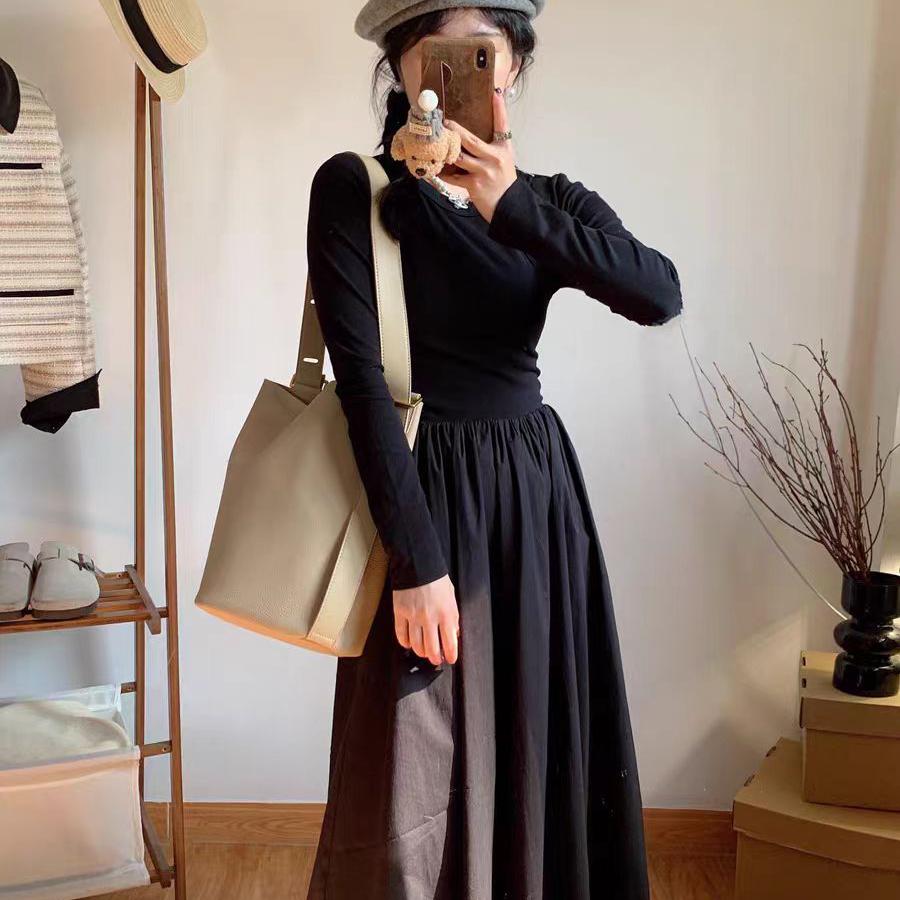 Large Capacity Genuine Leather Women’s Bag Women's Designer Handbag Shopping Bags Bucket Luxury Trend Shoulder Shopper