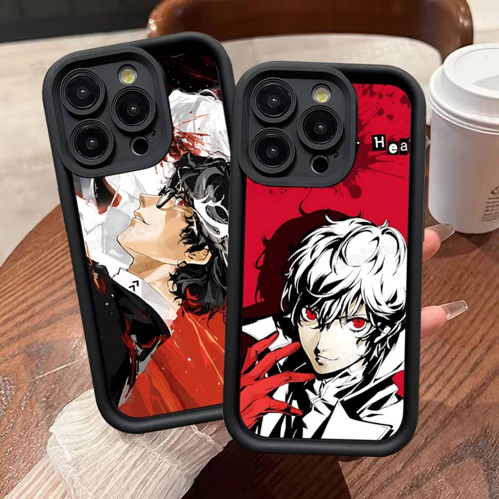 1 шт. Классический чехол для телефона с персонажами P-PersonaS Для iPhone 17 16 15 14 13 12 11 Pro Max Mini Plus Мягкая задняя крышка из ТПУ
