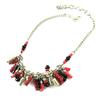 [N8243] - Fancy Bracelet 'Kilimanjaro' Red Black Silver
