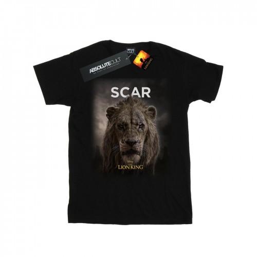 Disney Womens/Ladies The Lion King Movie Scar Poster Cotton Boyfriend T-Shirt