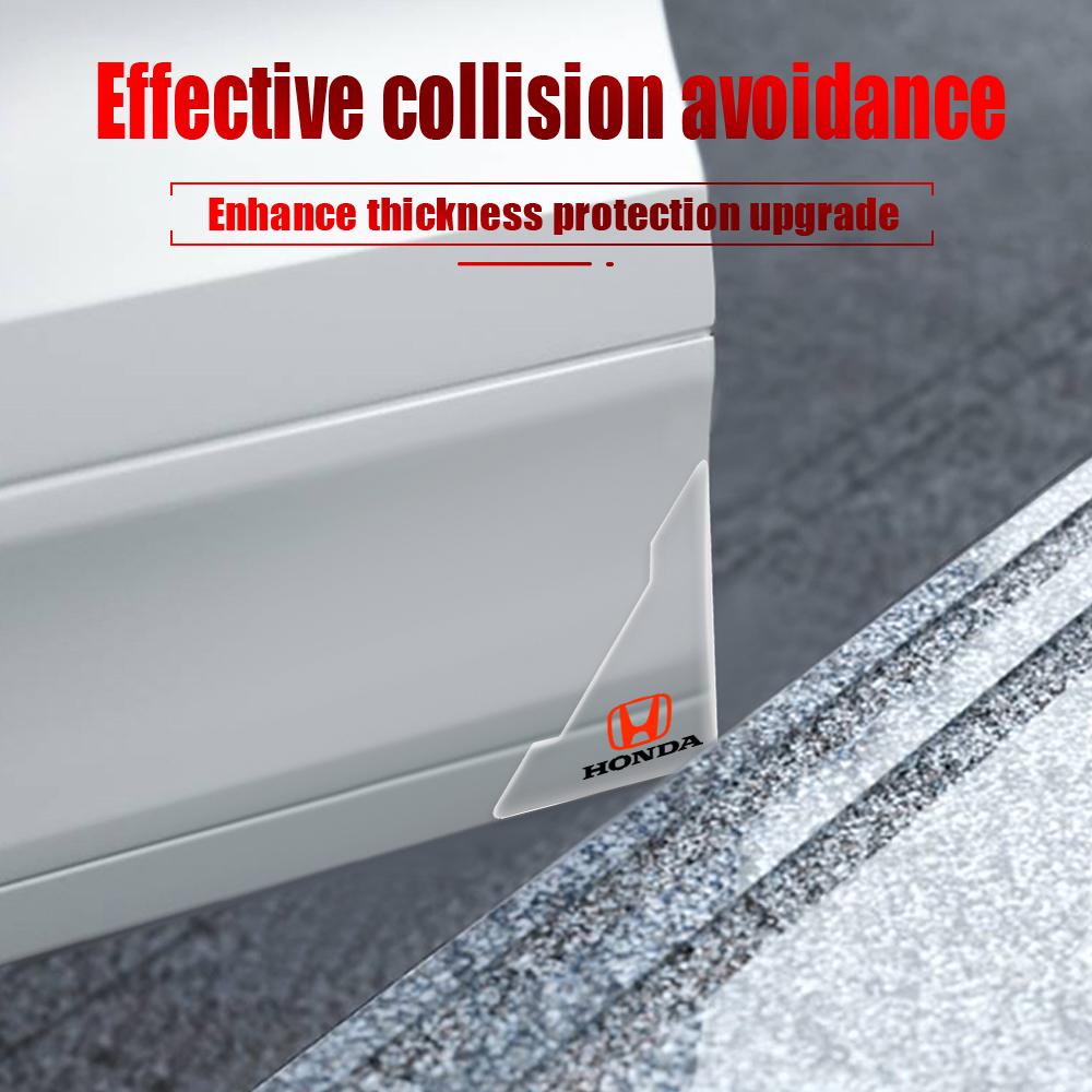 2/4pcs Car Door Corner Cover Anti-Scratch Protector Stickers For Honda Accord Elysion Jazz Pilot Odyssey CIVIC Fit AccessoriesOW3