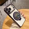 Кристальный чехол для линз Lux с подставкой-зеркалом, Совместим с сериями iPhone 13-17