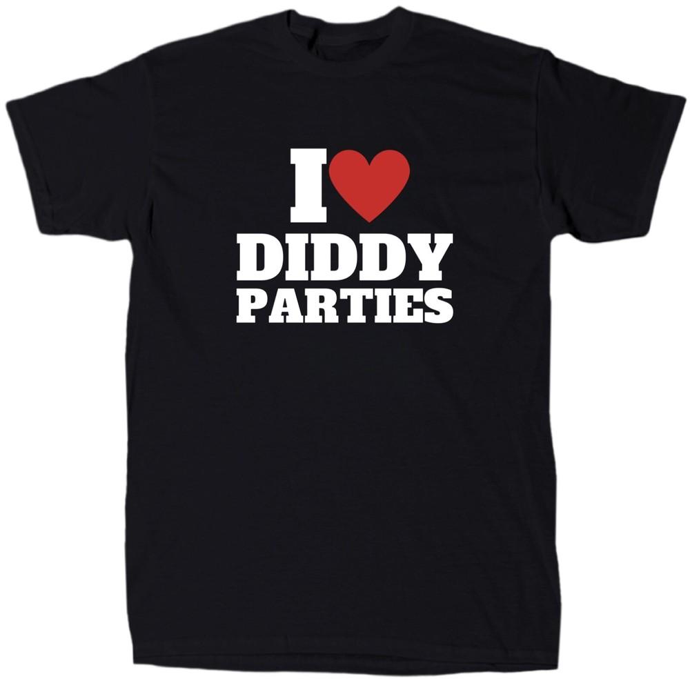Мне нравится футболка Diddy Parties Мужская Смешная Оскорбительная - Хлопок - Подарок - Унисекс Футболка с Круглым Вырезом