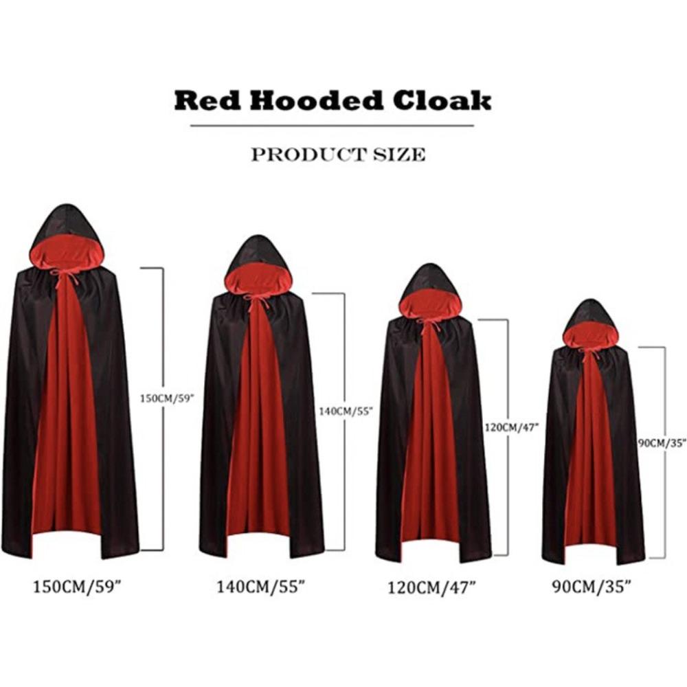 Dress Up Props Halloween Cape Scary Devil Hoody Cloak Fashion Demon Cloak  Halloween Costume