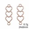 Новые поступления Аксессуары для ювелирных изделий Персиковый разъем в форме сердца Аксессуары Части Украшения и аксессуары для дома и сада