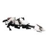 Space Movie Speeder Bike White Building Blocks Vehicle Model Toys Suit for Adults and Childrens Collection 61 Pieces