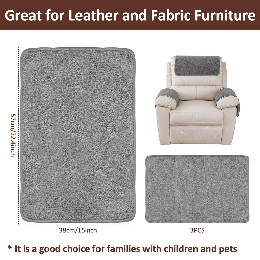 3 шт. Чехол для подголовника дивана, мягкий полиэстер, защитный чехол для подголовника кресла, износостойкий чехол для подголовника кресла