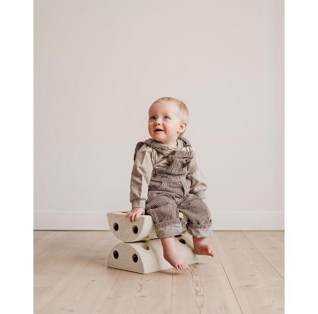 MODU Kids Stool Sand Grey Honey Yellow детский стул конструктор