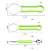 3-in-1 Fruit Ball Scooper Digging Spoon Fruit Tools  Knife Peeler Pitaya Kiwi Berry Fruit Avocado Slicer Pulp Flesh Separator