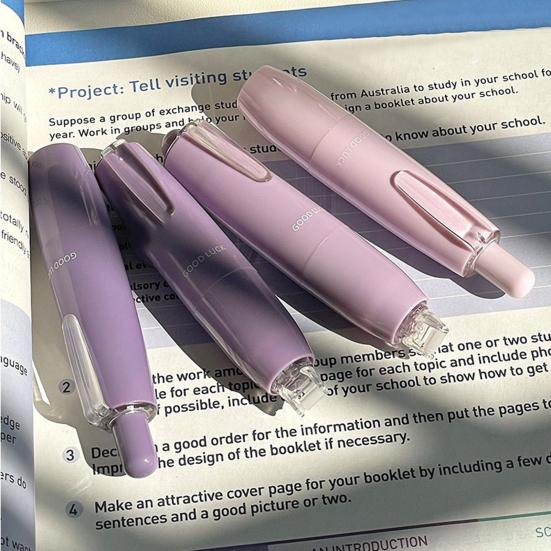 4 шт. Двусторонние клейкие ручки Легкое нанесение Клейкие ручки Мгновенное склеивание Клей-карандаш Ролик Портативные принадлежности для скрапбукинга