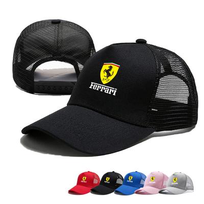 Дышащая сетчатая кепка F1 Ferrari, регулируемая бейсболка, солнцезащитные кепки для Ferrari F430 Stradale 360 458 488 599 612 F12 Charles Leclerc
