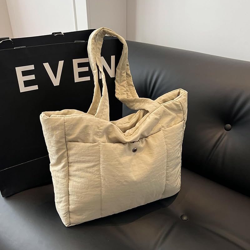 [Tuten] женская сумка-тоут Сумка через плечо Сумка для мам Однотонная сумка через плечо большой емкости Большая легкая сумка на молнии для поездок на работу Поездки в школу